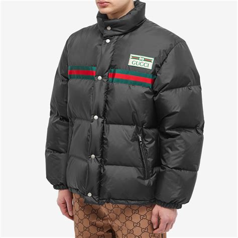 gucci water repellent down jacket|Water repellent down jacket in black .